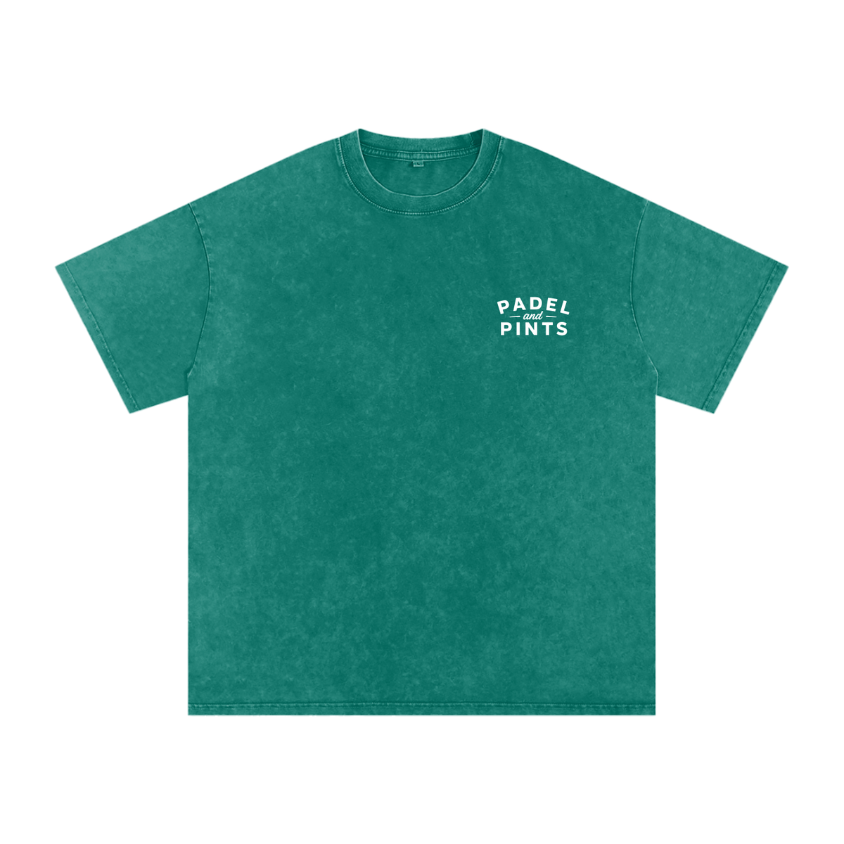 Padel and Pints Oversized Cotton T-Shirt Green